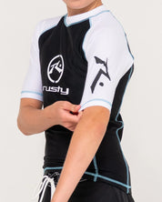 RUSTY GNARALOO SHORT SLEEVE RASHIE BOYS