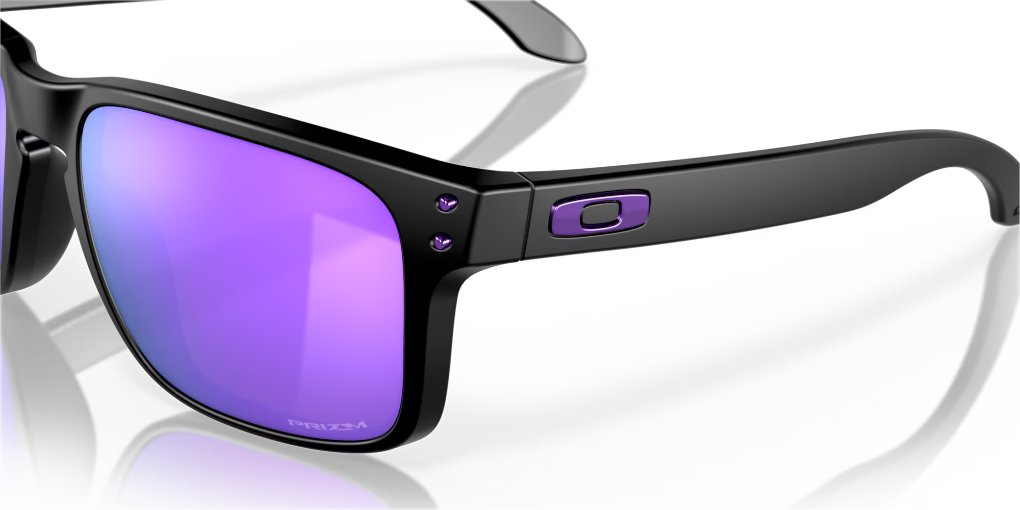 OAKLEY HOOLBROOK MATTE BLACK W/ PRIZM VIOLET