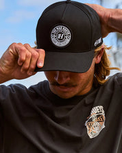 HUEYS GOOD LIFE TWILL TRUCKER - BLACK
