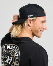 HUEYS GOOD LIFE TWILL TRUCKER - BLACK