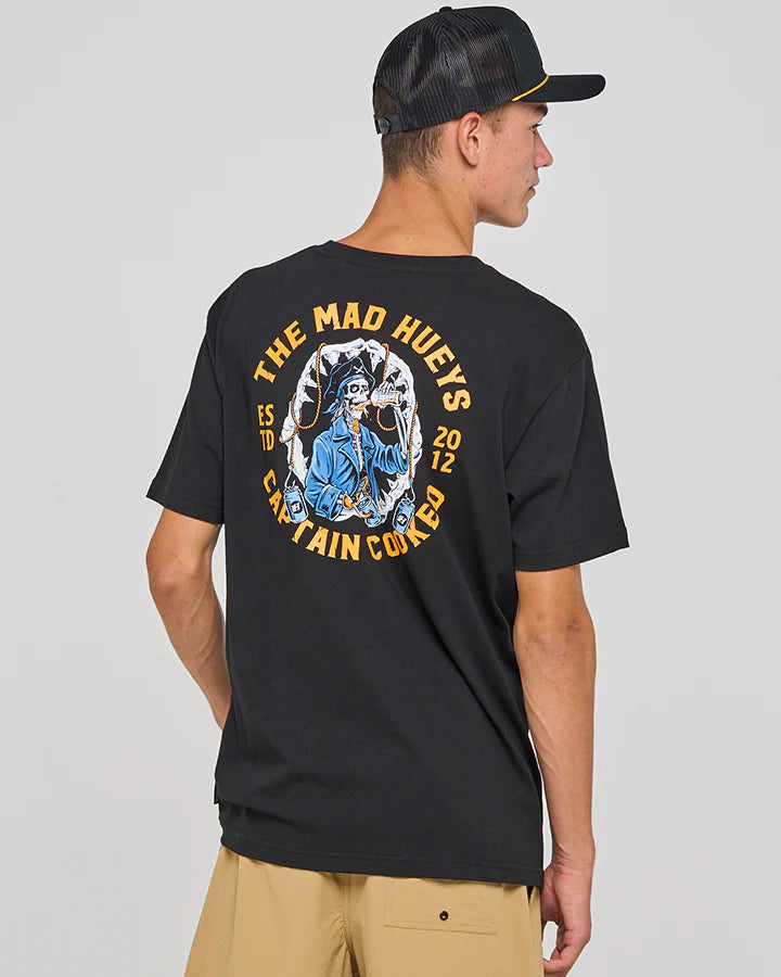 MAD HUEYS CAPTAIN COOKED JAWS | SS TEE - BLACK