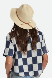 WESLEY STRAW PACKABLE FEDORA