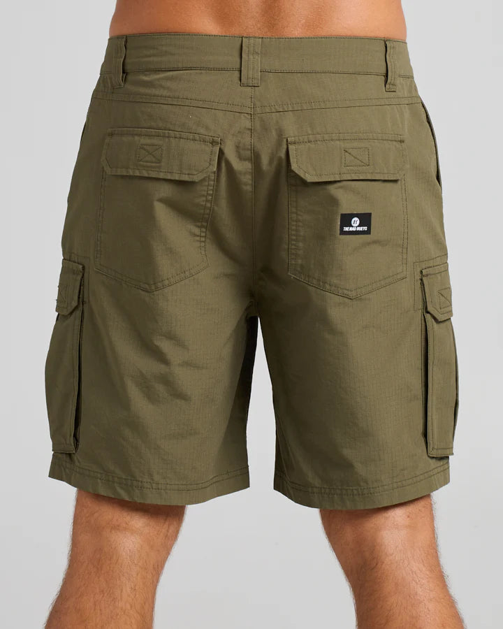 THE MAD HUEYS SNAGGED CARGO SHORT