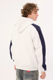 RUSTY 2K SING HOODED FLEECE ECRU MARBLE