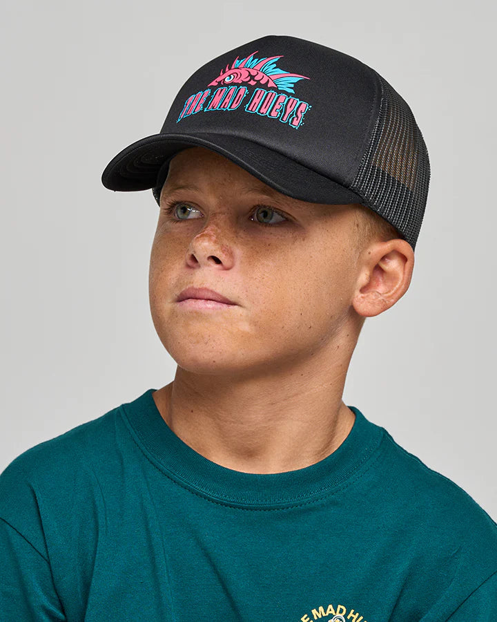 MAD HUEYS KING COD CODZILLA | YOUTH FOAM TRUCKER - BLACK – Bodhi Surf