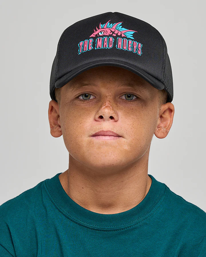 MAD HUEYS KING COD CODZILLA | YOUTH FOAM TRUCKER - BLACK