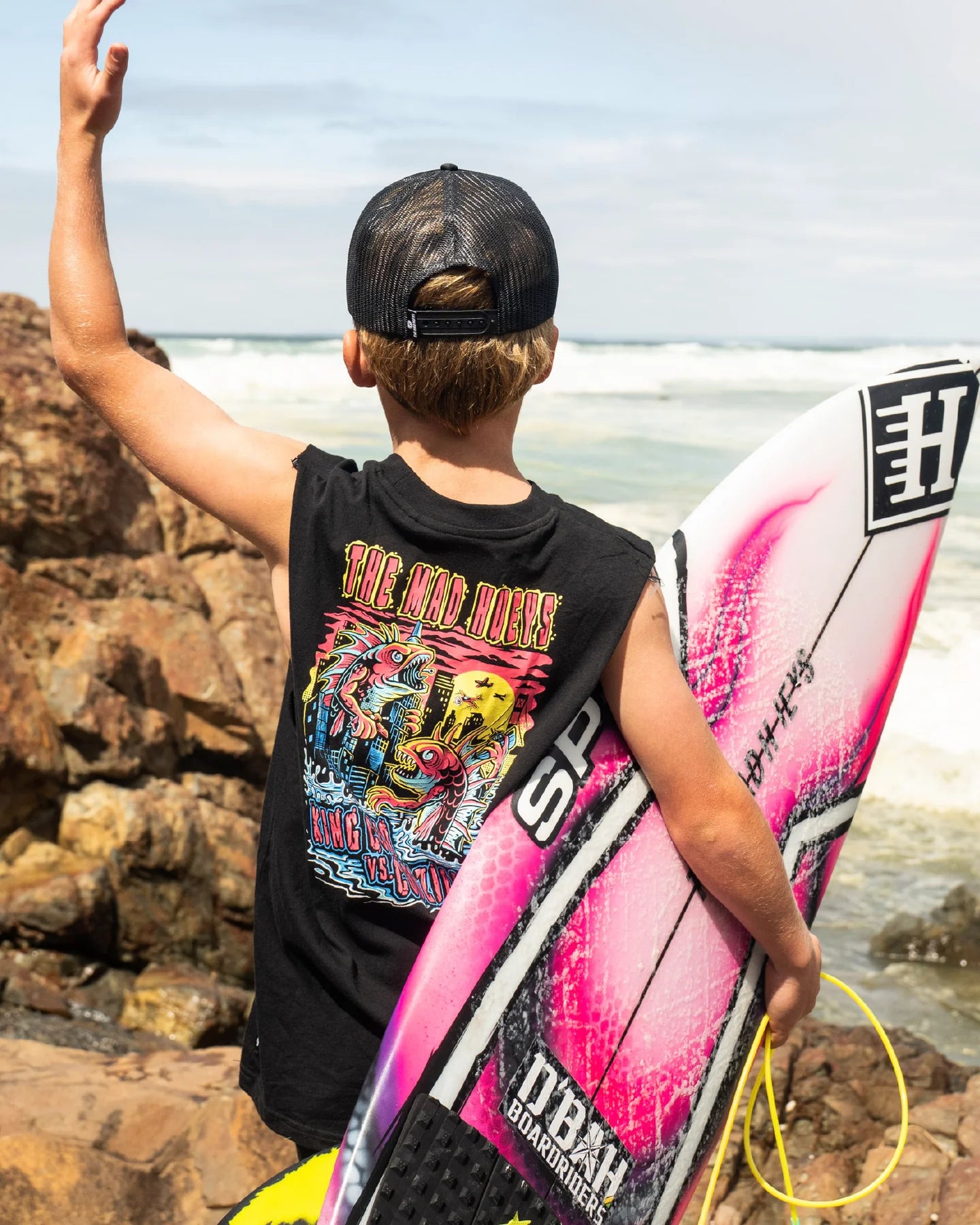 MAD HUEYS KING COD CODZILLA | YOUTH MUSCLE - BLACK