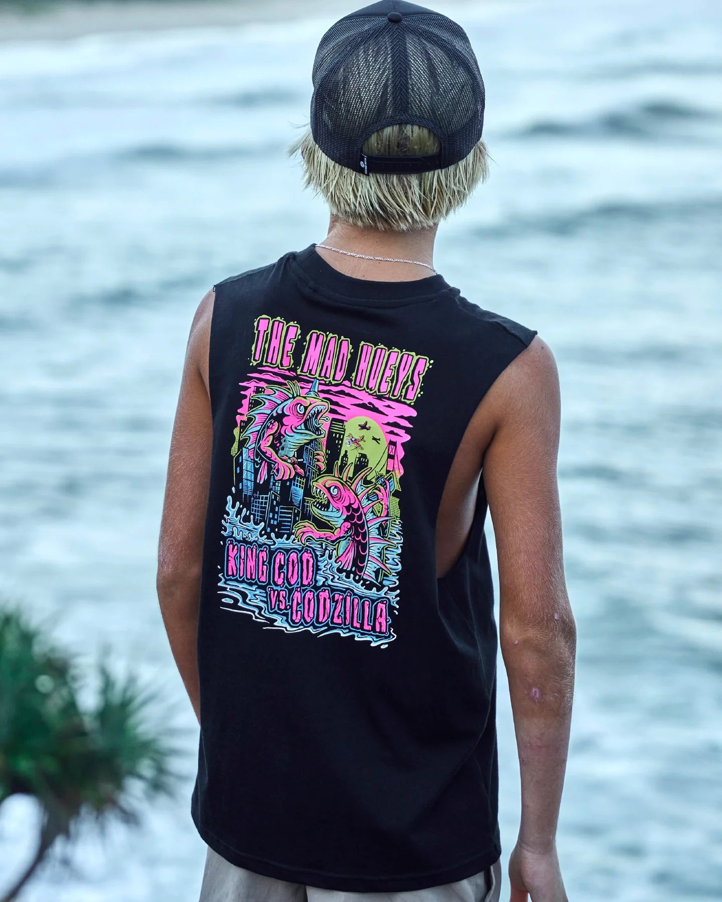 MAD HUEYS KING COD CODZILLA | YOUTH MUSCLE - BLACK