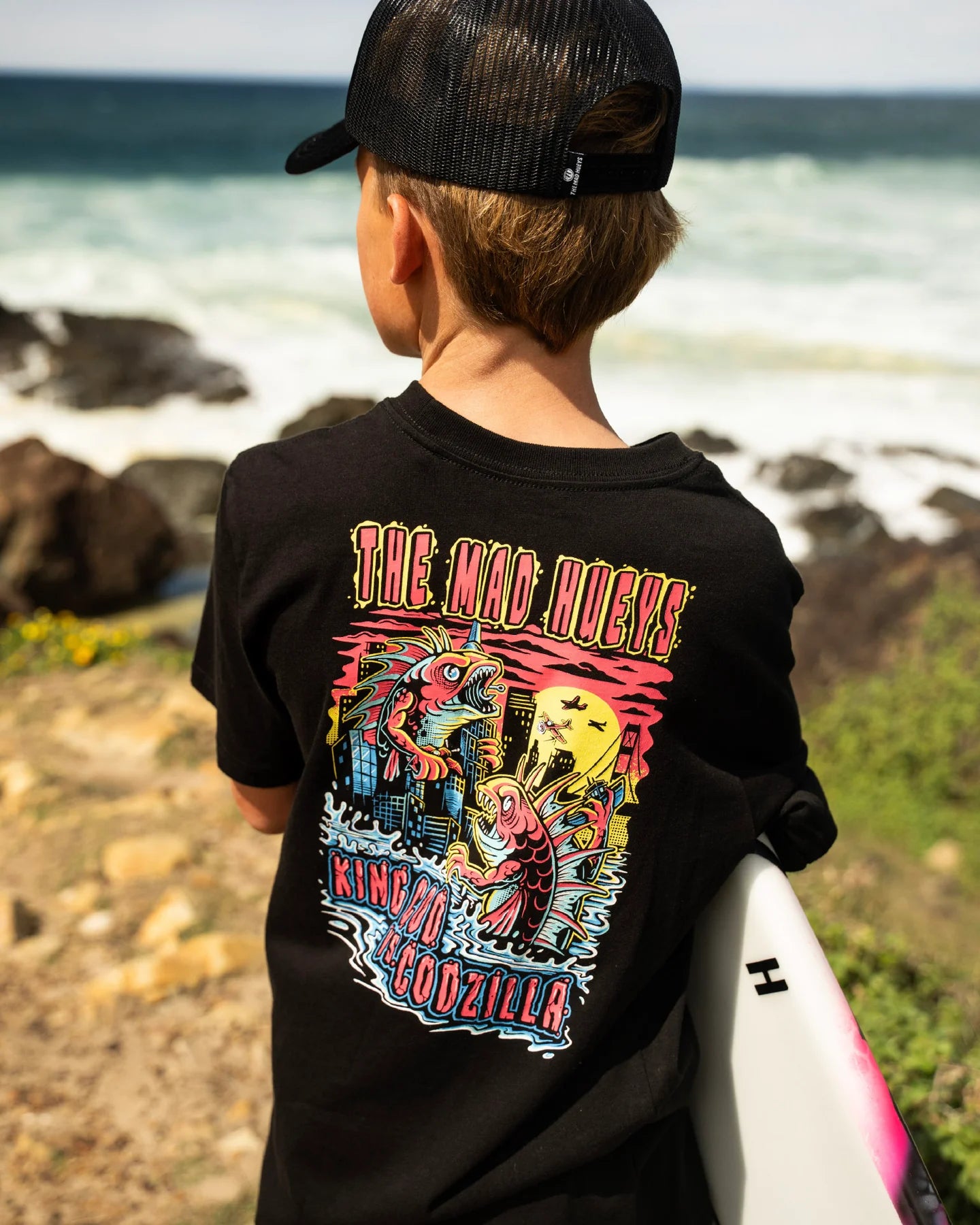 MAD HUEYS KING COD CODZILLA | YOUTH SS TEE - BLACK