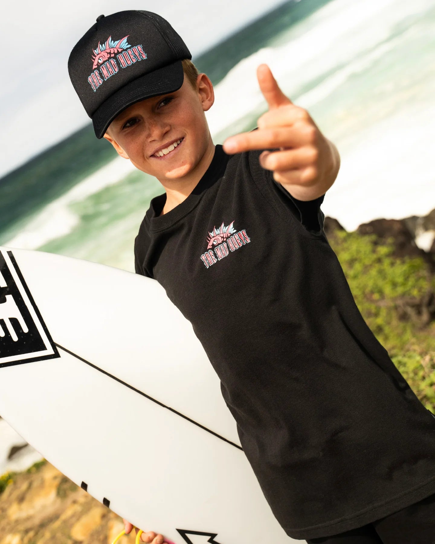 MAD HUEYS KING COD CODZILLA | YOUTH SS TEE - BLACK