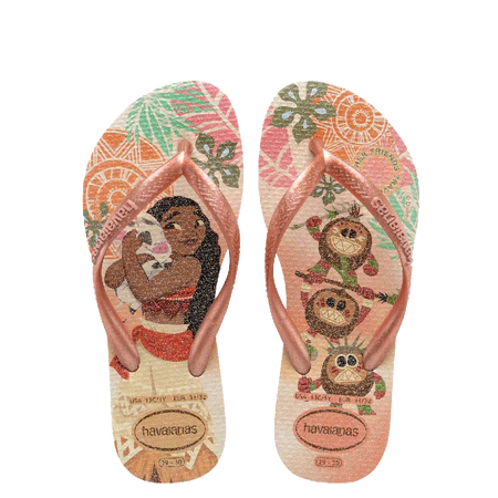 HAVAIANAS KIDS SLIM PRINCESS MOANA PINK CLAY