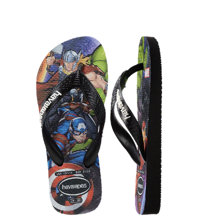 HAVAIANAS KIDS TOP MARVEL II (HEROES) BLACK KIDS