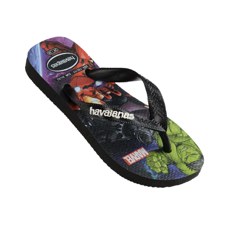 HAVAIANAS KIDS TOP MARVEL II (HEROES) BLACK KIDS