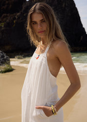 AFENDS KINDRED MINI DRESS – BABYDOLL DRESS WITH LACE STRAPS & ADJUSTABLE TIES