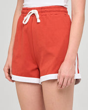 MAD HUEYS LIVING HUEYS | WOMENS MID RISE SHORTS - RED CLAY