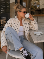 AFENDS BERLIN REVERSIBLE POLAR FLEECE JACKET – MOONBEAM