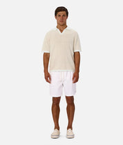 INDUSTRIE LAVENO KNIT POLO - MINT / CAMEL