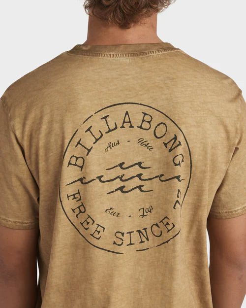 BILLABONG BIG WAVE DAZ TEE - KHAKI