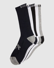 BILLABONG SPORT SOCKS 5 PACK MULTI