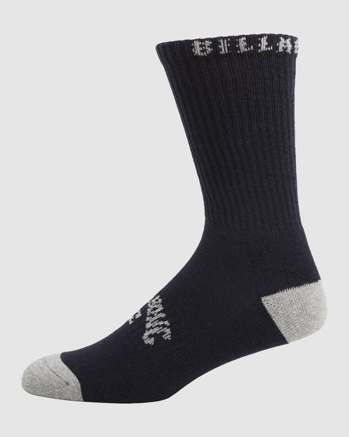 BILLABONG SPORT SOCKS 5 PACK MULTI