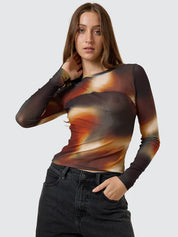 THRILLS METAMORPHIC DAZE MESH TOP