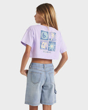BILLABONG MIXING VIBES GIRLS CROP TEE