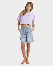 BILLABONG MIXING VIBES GIRLS CROP TEE