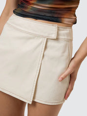 THRILLS NIGHT SHIFT WRAP MINI SKIRT