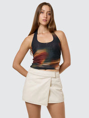 THRILLS NIGHT SHIFT WRAP MINI SKIRT