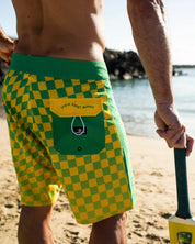 THE MAD HUEYS OI OI OI | 19" BOARDSHORT - AUSSIE GOLD
