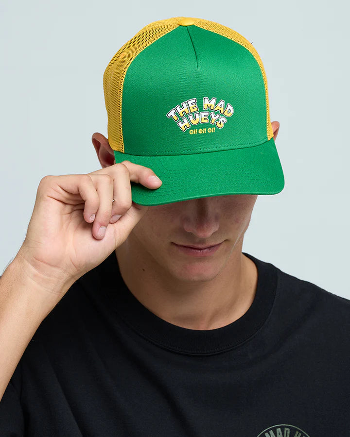 THE MAD HUEYS OI OI OI | TWILL TRUCKER - AUSSIE GREEN