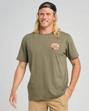 THE MAD HUEYS OZ STRAYA SS TEE - OLIVE
