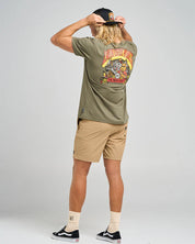 THE MAD HUEYS OZ STRAYA SS TEE - OLIVE