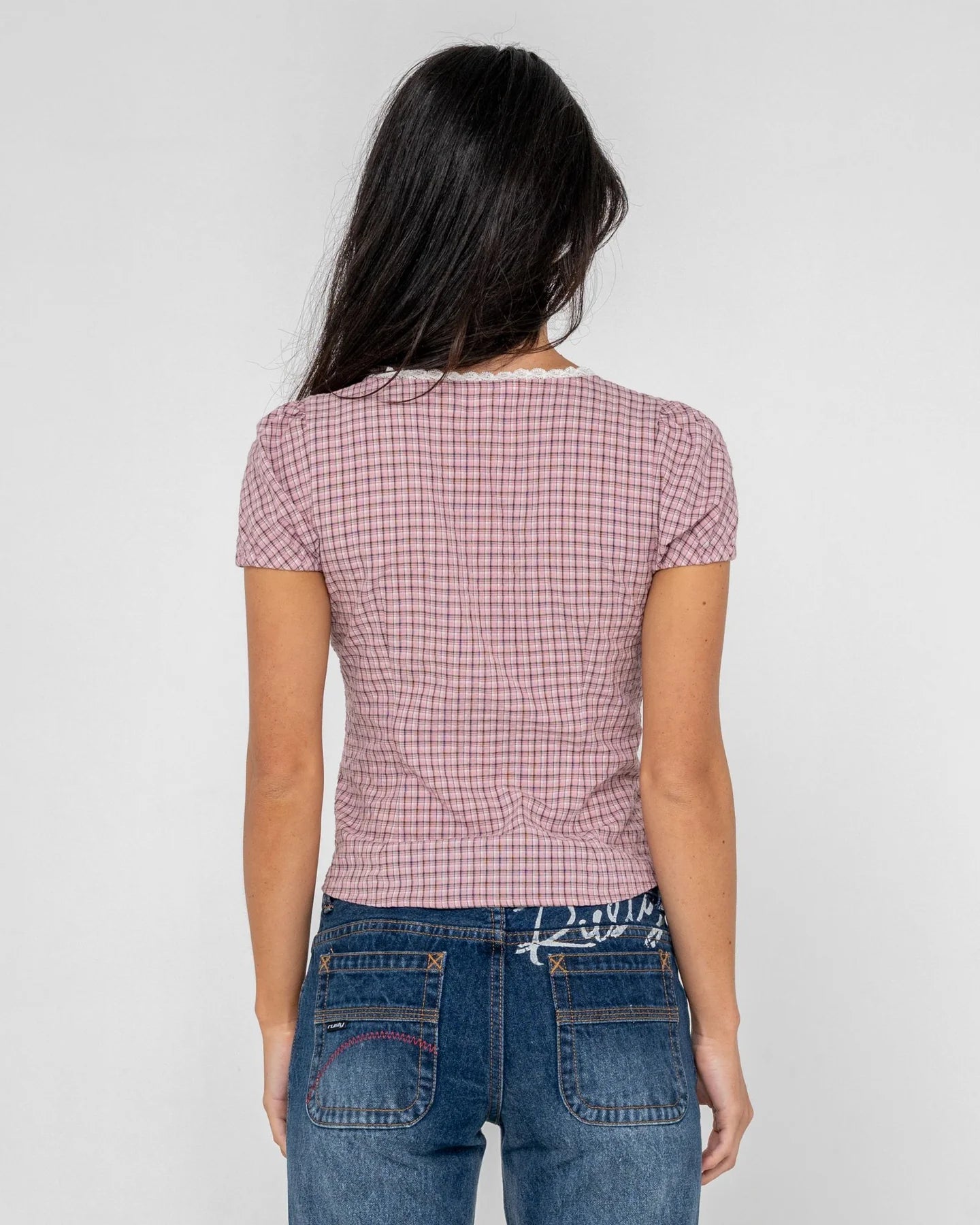 RUSTY PEGGY SUE BUTTON DOWN BLOUSE