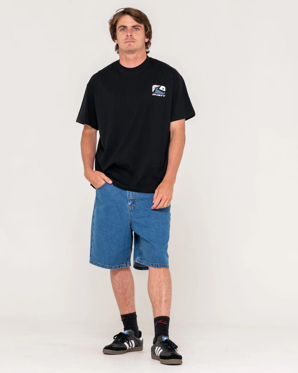 RUSTY PHENOM GRAPHIC TEE BLACK