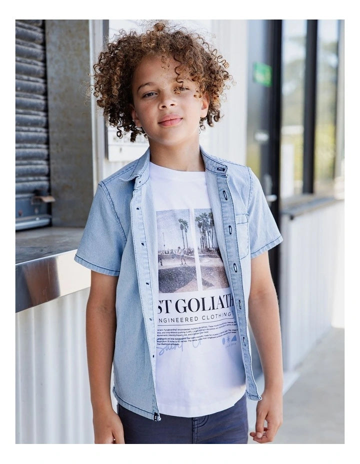 ST GOLIATH PINSTRIPE PRIZE SHIRT