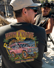 THE MAD HUEYS ROADIE TEE - VINTAGE BLACK