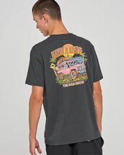 THE MAD HUEYS ROADIE TEE - VINTAGE BLACK