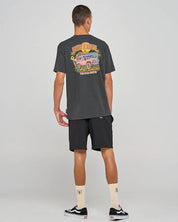 THE MAD HUEYS ROADIE TEE - VINTAGE BLACK