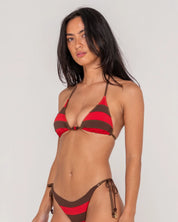 RUSTY RACK CITY CONTRAST TRIANGLE BIKINI TOP