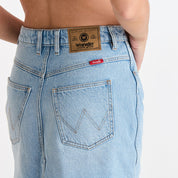 WRANGLER REPAIR MINI SKIRT - BLUE TOUR