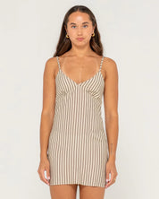 RUSTY SANDY STRIPE MINI DRESS