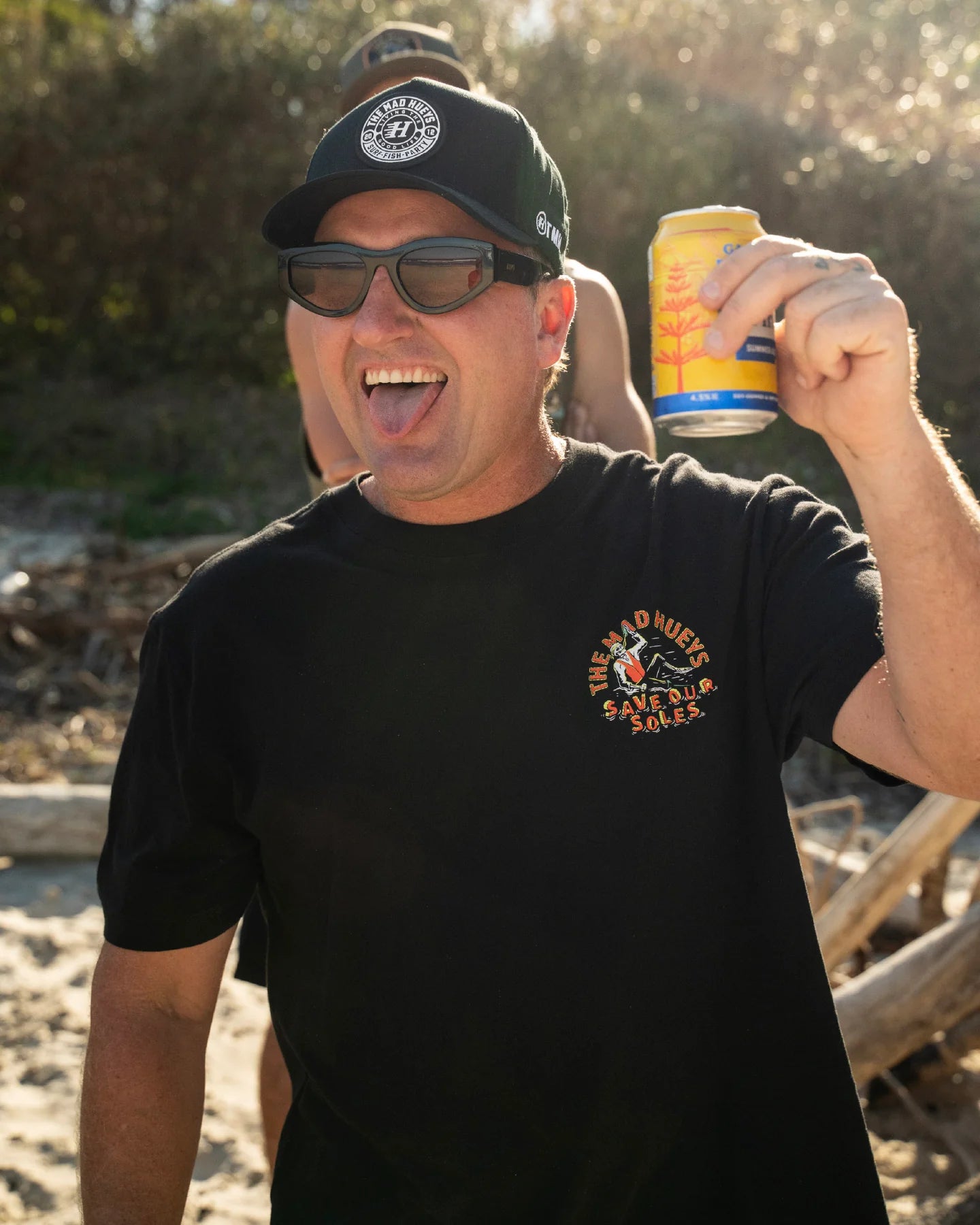 MAD HUEYS SAVE OUR SOLES | SS TEE - BLACK