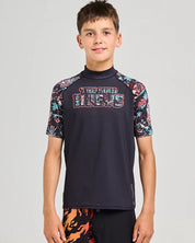 MAD HUEYS SHE'LL BE RIGHT | YOUTH RAGLAN SS RASHIE - BLACK