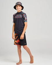 MAD HUEYS SHE'LL BE RIGHT | YOUTH RAGLAN SS RASHIE - BLACK