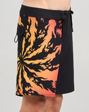 MAD HUEYS SKULL SPIRAL | YOUTH 17" BOARDSHORT - BLACK