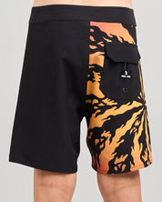 MAD HUEYS SKULL SPIRAL | YOUTH 17" BOARDSHORT - BLACK