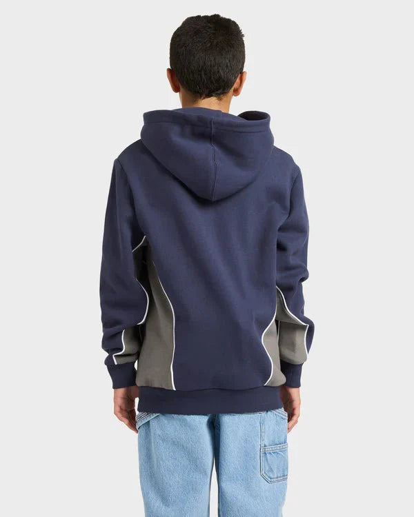 BILLABONG BOYS SPEC 73 POP MOCK PULLOVER HOODIE KIDS VINTAGE INDIGO 8-16
