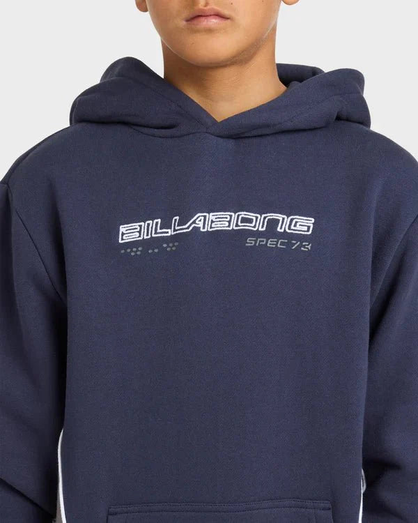 BILLABONG BOYS SPEC 73 POP MOCK PULLOVER HOODIE KIDS VINTAGE INDIGO 8-16