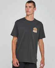 MAD HUEYS SPIKED DRINK | SS TEE - VINTAGE BLACK